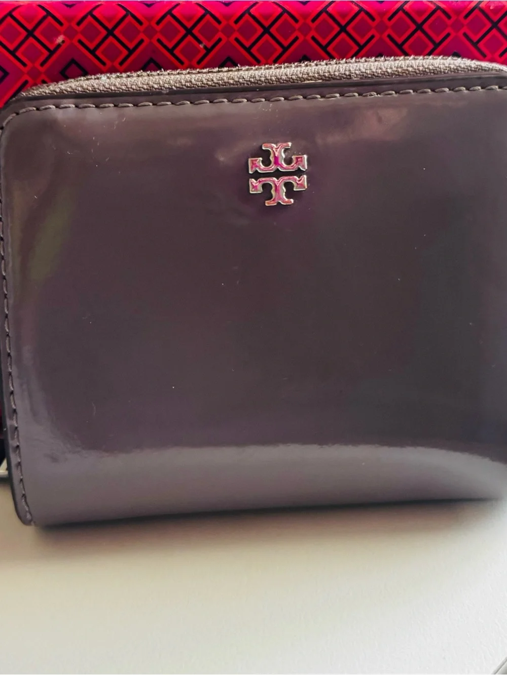 Tory Burch Emerson Patent Mini Wallet